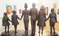 Statue of Bhumibol Adulyadej's family at Bangkok Art and Culture Centre