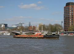 Lambeth Bridge over the River Thames in London