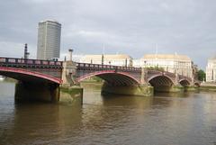 Lambeth Bridge over the River Thames in London