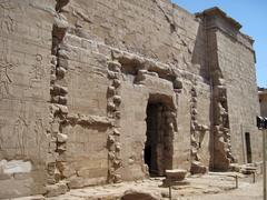 backside of the pronaos of Khnum Temple in Esna, Egypt