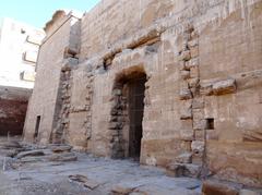 rear view of the pronaos of Esna Temple from Roman times, Egypt