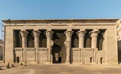 front view of Esna Temple's columned hall