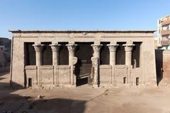 Façade of the Temple of Khnum in Esna, Egypt