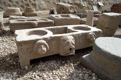 Stone fragments at the Temple of Khnum, Esna