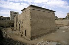 Southern and rear wall of the pronaos at Temple of Khnum in Esna, Egypt