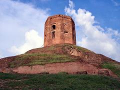 Chaukhandi Stupa on a hill, Sarnath