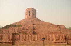 Stupa in Sarnath, believed to be where Buddha gave his first sermon to five disciples after enlightenment