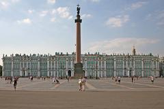 The Baroque Winter Palace in St. Petersburg, Russia