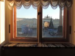 Hermitage building with clear blue sky