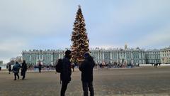 Meetup and city tour at Palace Square in Saint Petersburg