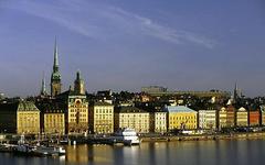 aerial view of Gamla Stan in Stockholm