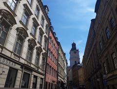 Road on Gamla stan leading to Storkyrkan