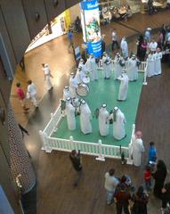 pipe band performing at Dubai Mall