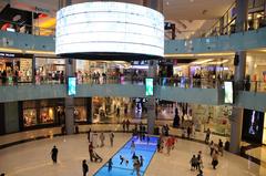 Inside the Dubai Mall with over 1200 shops, the largest shopping mall in the world