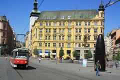 Tram T3P no. 1632 at náměstí Svobody, Brno