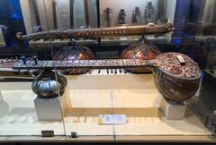 Sitar and veena in Raja Dinkar Kelkar Museum, Pune