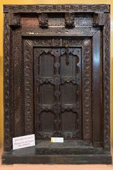 19th century wooden temple door from Maharashtra