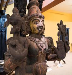 Wooden figure of Jaya in Raja Dinkar Kelkar Museum, Pune