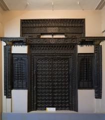 18th century wooden front door from Rajastan in Raja Dinkar Kelkar Museum, Pune