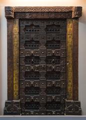 19th century wooden front door from Bhubaneshwar