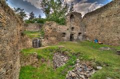 photo of the courtyard wall of a cultural monument in the Czech Republic