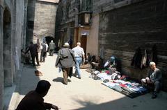 Rüstem Pasha Mosque substructure with shops and storage space at street level, 2004