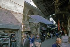 Istanbul Rustem Pasha Mosque with street-level shops and alleys