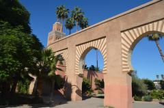 Arches in the former outer garden of Dar Moulay Ali palace