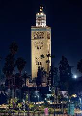 The Koutoubia Mosque after the earthquake in September 2023.