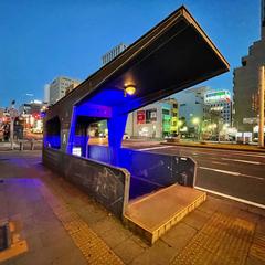 Entrance to Chojamachi Yokocho underground street connected to Fushimi Station in Nakaku, Nagoya