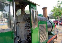 Locomotive of a toy train at National Rail Museum, New Delhi