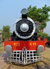 steam engine at National Rail Museum in New Delhi