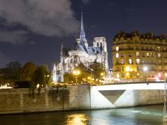 Notre-Dame Cathedral at night