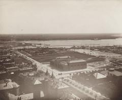 Ny Carlsberg Glyptotek with H. C. Andersens Boulevard and Tømmergraven in Copenhagen