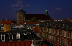 Copenhagen cityscape view from Café Hovedtelegrafen