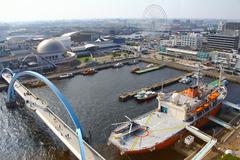 Nagoya Port aquarium and giant ferris wheel