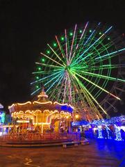 Nagoya Port Sea Train Land at night