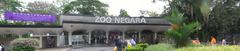 entrance gate of Zoo Negara with people walking