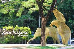 Zoo Negara entrance with elephant sculpture