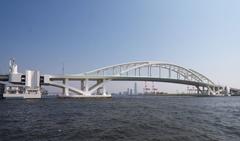 Yumemai Ohashi bridge in Osaka, Japan