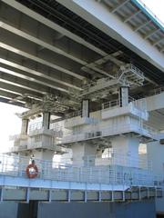 Yumemai Ohashi bridge under maintenance