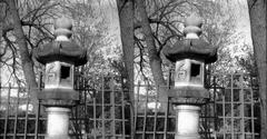 Kasuga Lantern stereo photo pair in cross-eye format