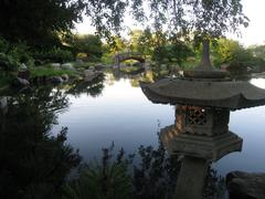 Stone lantern at Osaka Garden in Jackson Park, Chicago