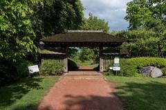 Entrance to the Japanese Garden of the Phoenix in Chicago