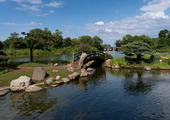 Footbridge at the Japanese Garden in Phoenix, Chicago