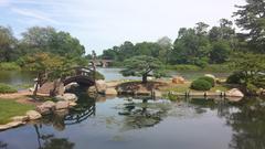 Moon Bridge in Jackson Park Japanese Garden, Chicago