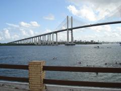 Ponte Newton Navarro at the meeting point of Rio Potengi and the sea