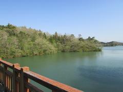 North side of a large pond in Japan