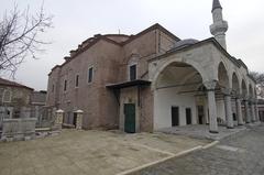 Exterior of the Istanbul Little Hagia Sophia mosque with cemetery