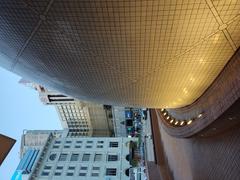 Tsim Sha Tsui Salisbury Road Garden in Hong Kong with the Space Museum in the background, May 2022